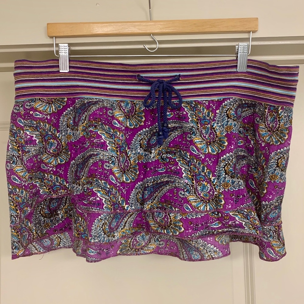 Purple Juniors Mini Skirt